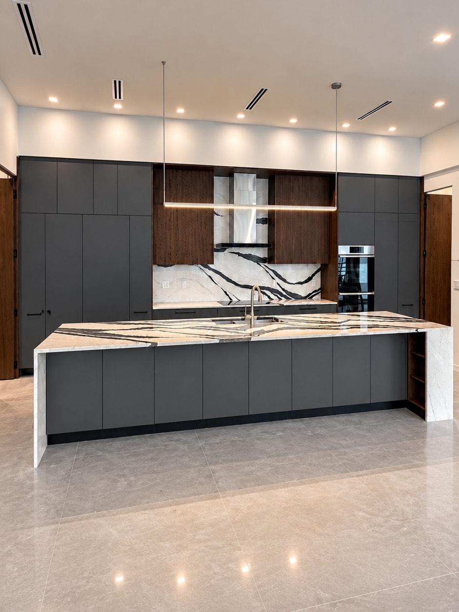 Dark Cabinetry Kitchen