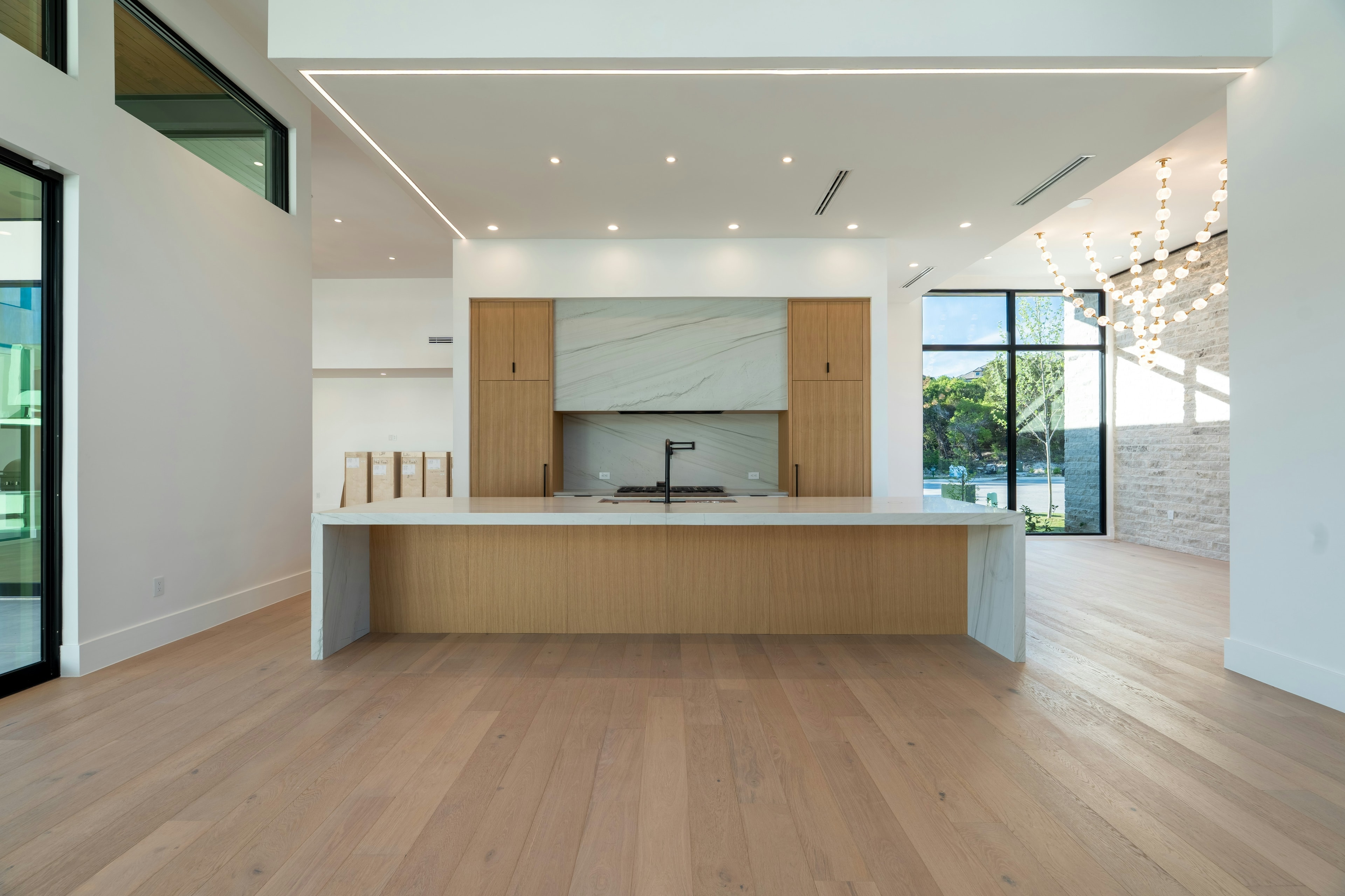 Open-Plan Kitchen with Island